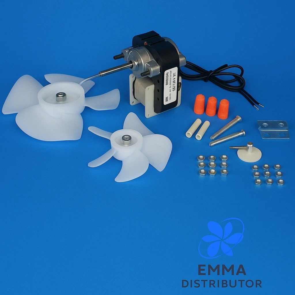 Evaporator Fan Motor Refrigerator Kit, 1.8 Watts, Shaft Diameter 3/16"