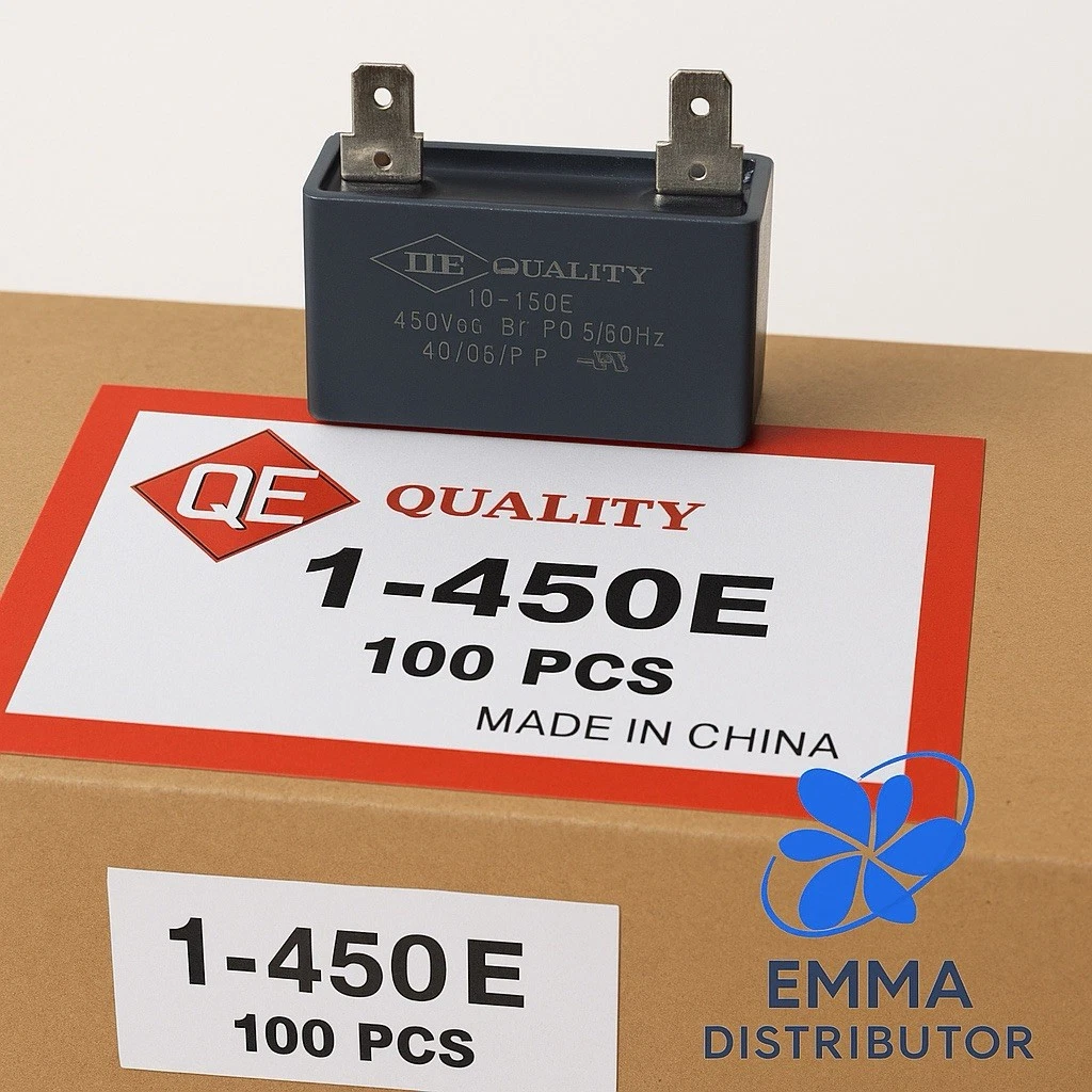 1uf 450V 1mfd 50/60HZ HVAC Mini-Split Replacement Capacitor 4 Terminal