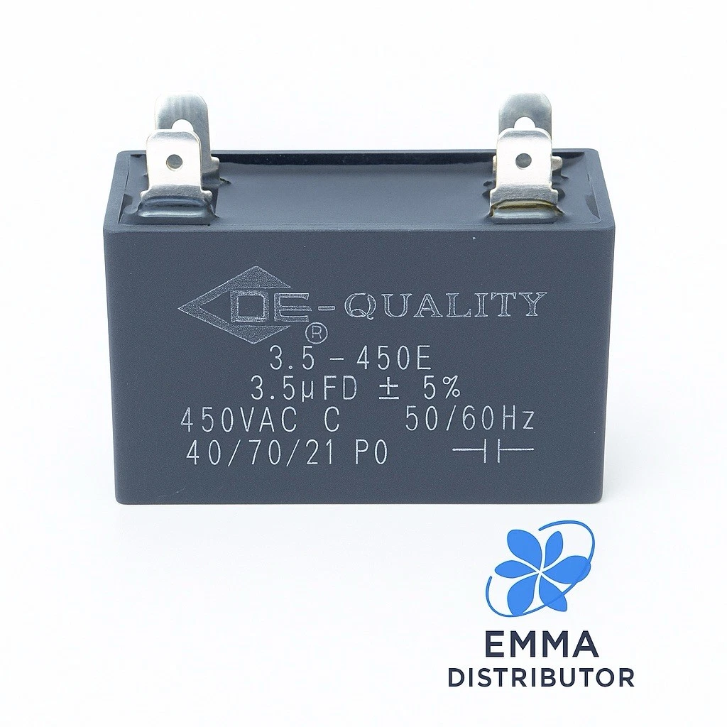3.5uf 450V 3.5 mfd 50/60HZ HVAC Mini-Split Replacement Capacitor 4 Terminal