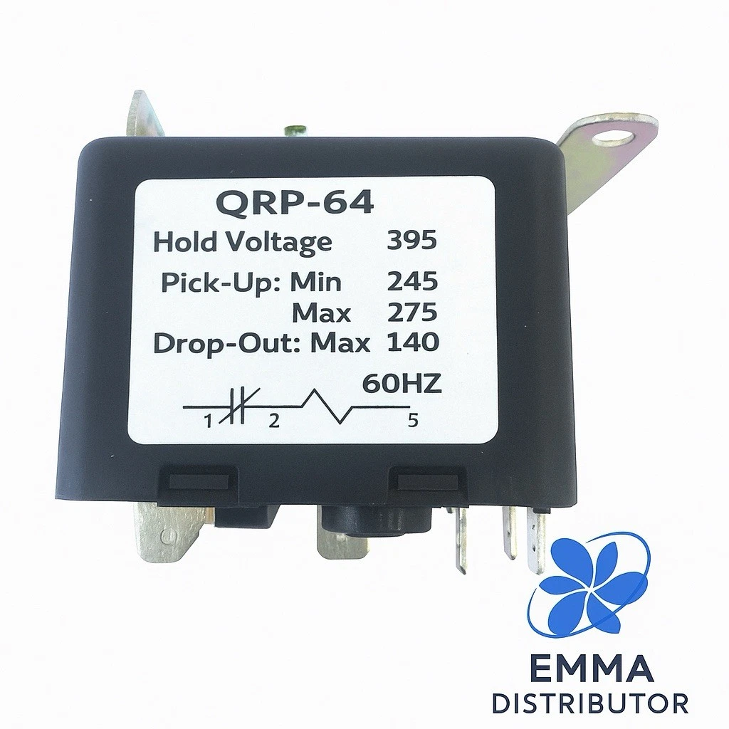 Universal Potential Relay 395 Voltage, 260-275 Pick Up, 120 Drop Out, 60Hz (QRP-64)