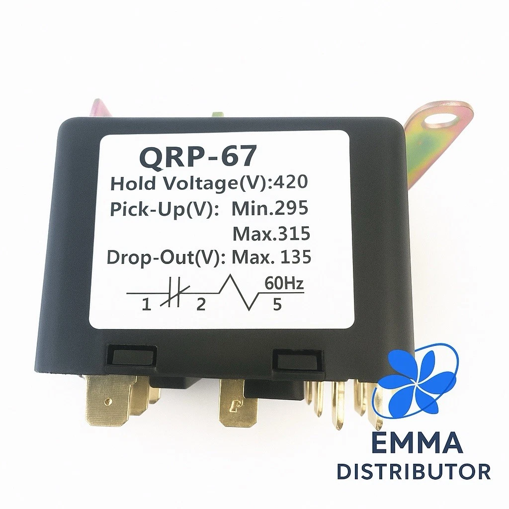 Universal Potential Relay 420 Voltage, 295-315 Pick Up, 135 Drop Out, 60Hz (QRP-67)