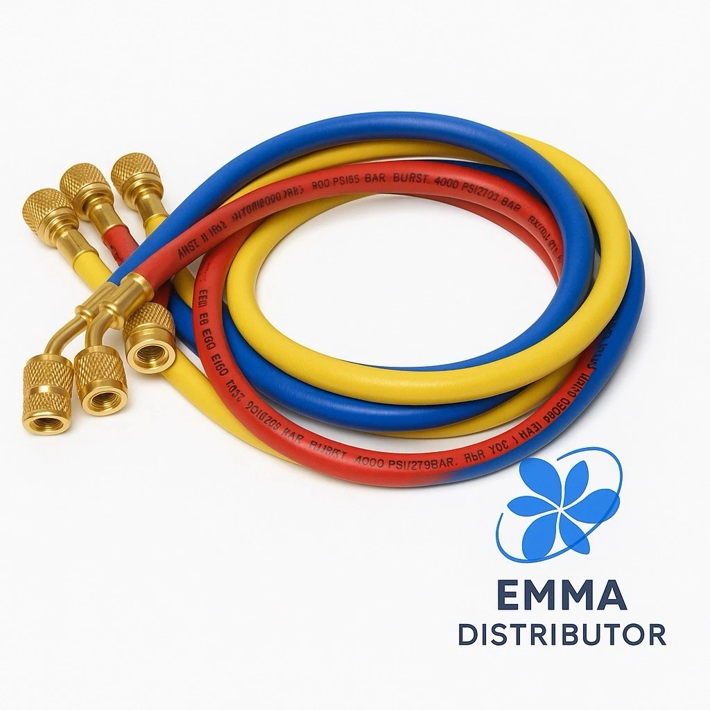 Manifold Gauge Set HVAC AC Refrigeration Charging Hoses 60" for different refrig.