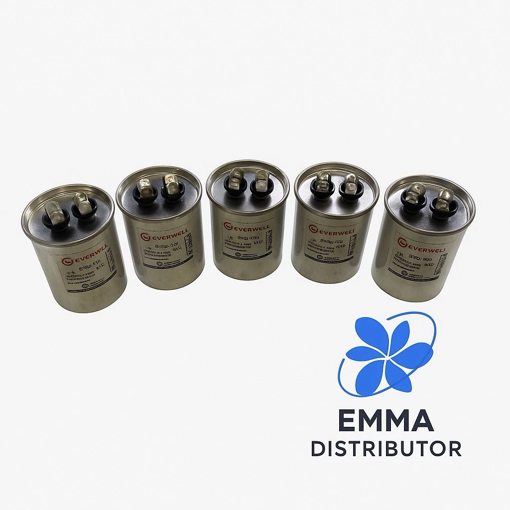 80uf x 370 VAC MULTI-PURPOSE RUN CAPACITOR, 50/60Hz +/-5 % OF TOLERANCE 5 PCS.