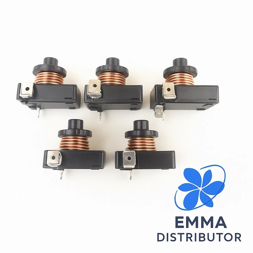 5 Pcs Refrigerator Starter Fractional Relays 1/6 HP-115 V Compressor Replacement