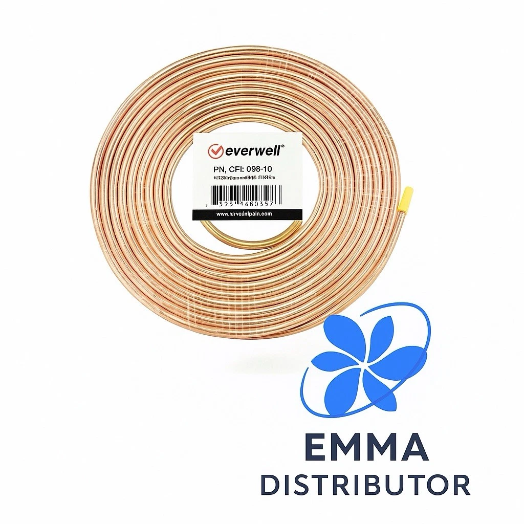 Refrigeration Copper Capillary Tubing 0.036" (ID) x 0.087" (OD) x10ft ASTM B-360