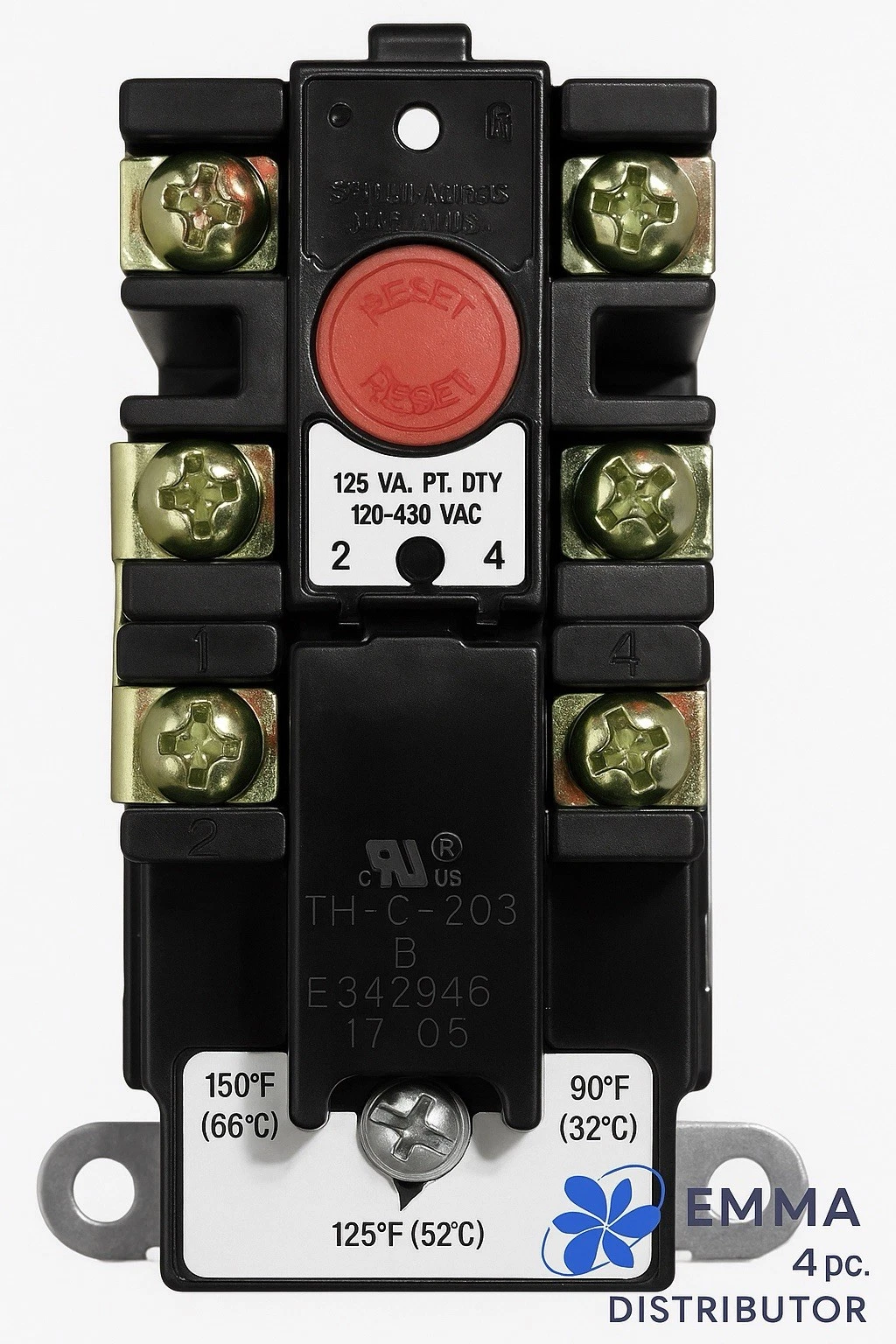 Thermostat for Double Element Tanks Electric Water Heater