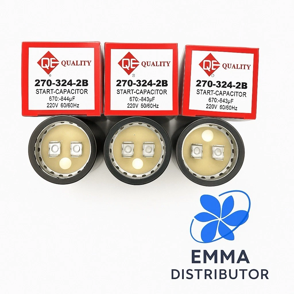 3 Pcs Motor Start Capacitor 270-324 MFD uF 220-250 VAC 50/60Hz HVAC