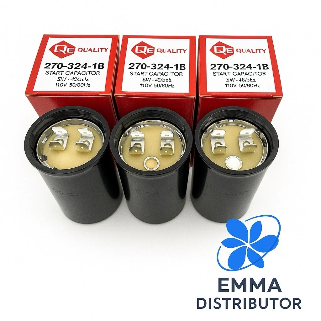 3 Pcs Motor Start Capacitor 270-324 MFD uF 110VAC 50/60Hz HVAC
