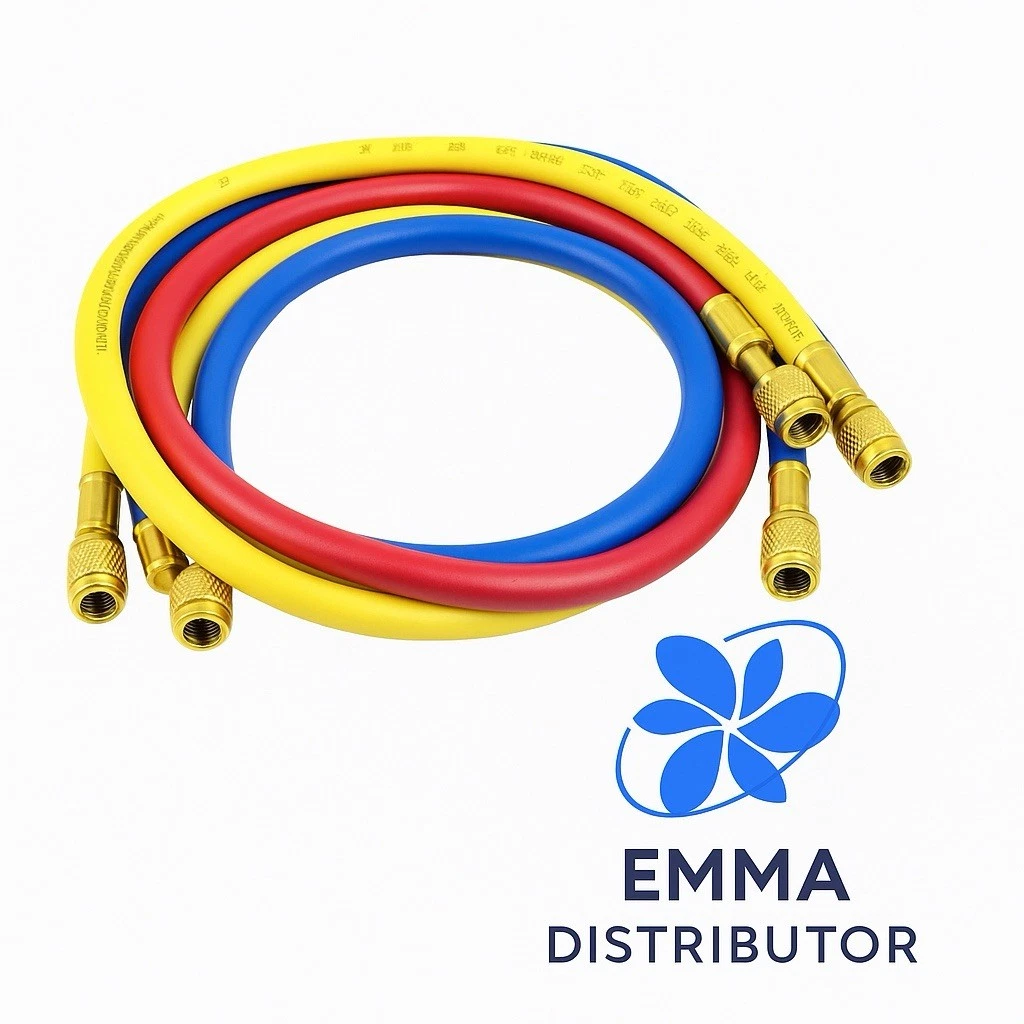 Manifold Gauge Set HVAC AC Refrigeration Charging Hoses, 72" different refrig.