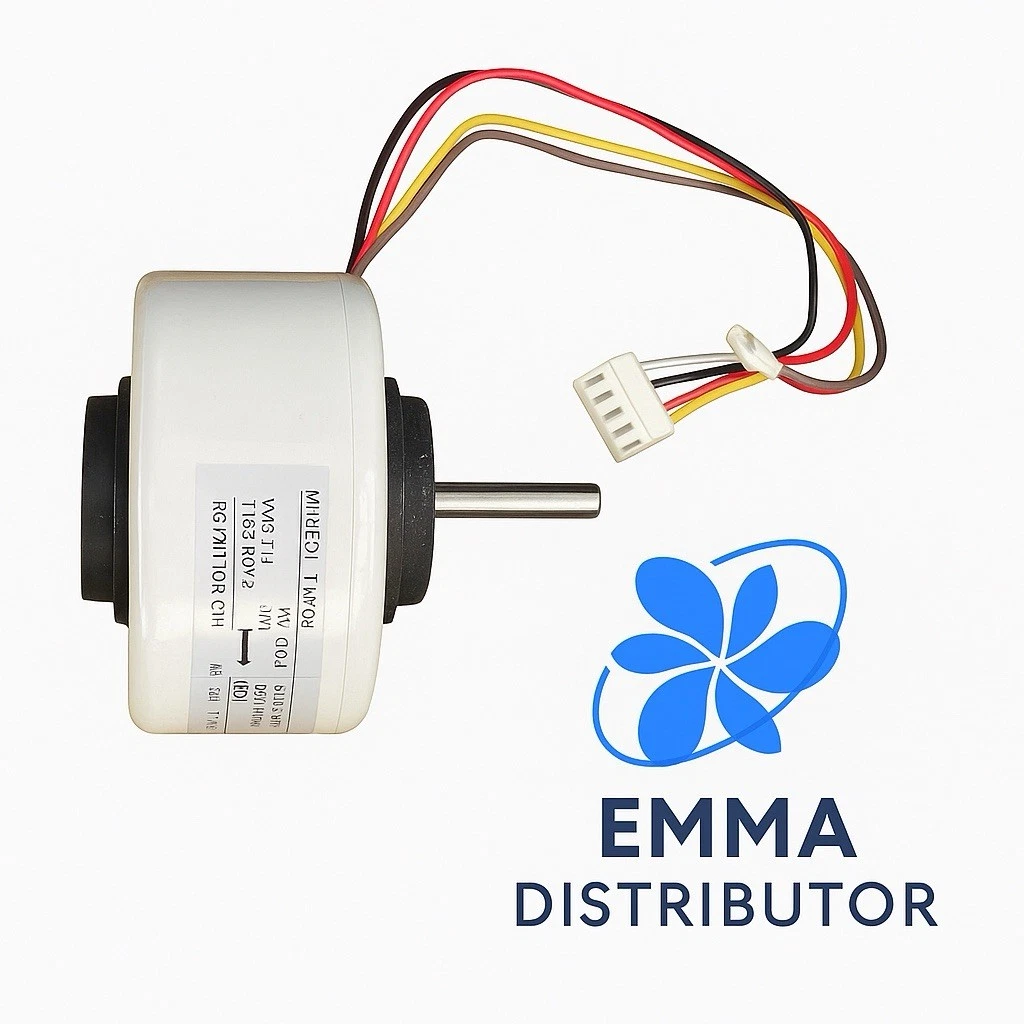 Mini Split Evaporator Fan Motor White 16W 5/16" Shaft Diam. 220V 50/60HZ CCW