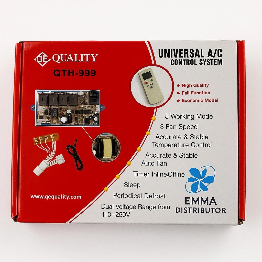 Universal AC Control System With Remote, Transformer & Sensor For Mini-Split System