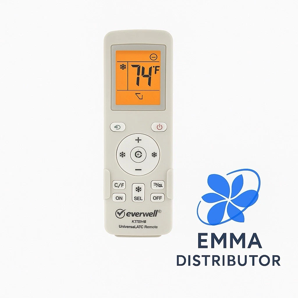 KT-618 Mini Split Universal Remote Control, 10000 Codes, Controls 99.9% AC