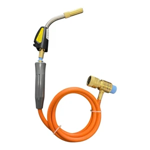 MAPP MAP-Pro Propane Self-Igniting Gas Welding Turbo Burner Torch with 5' Hose