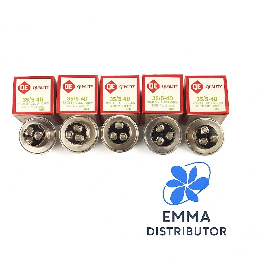 35+5 uf / MFD 370-440 VAC VOLTS ROUND DUAL RUN CAPACITOR, 50/60Hz 5 PCS.