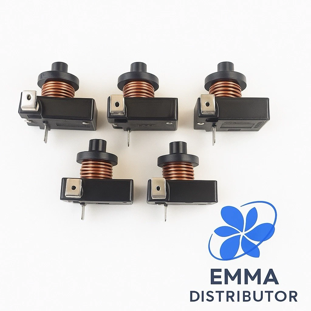 5 Pcs Refrigerator Starter Fractional Relays 1/4 HP-115 V Compressor Replacement