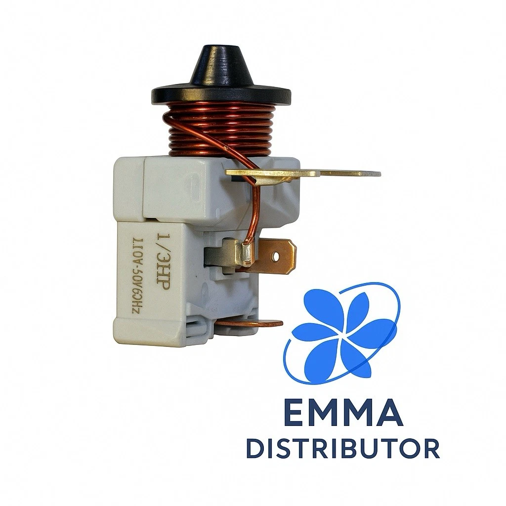 SHORT STARTER RELAY 1/8 HP 115V FOR REFRIGERATION COMPRESSORS (RS1-18)