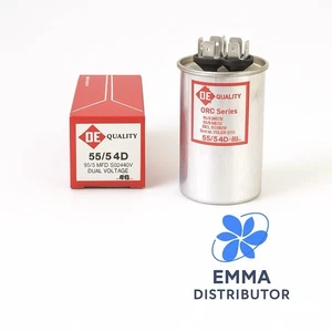 MOTOR RUN CAPACITOR DUAL 55/5 MFD 370-440 VAC 50/60HZ