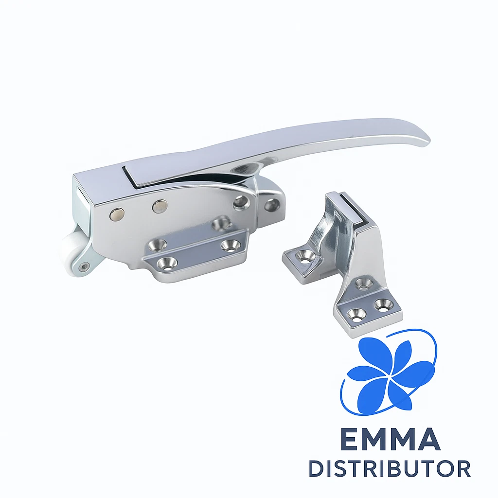 DOOR LATCH SET WITH ADJUSTABLE LEVER & ROLLER