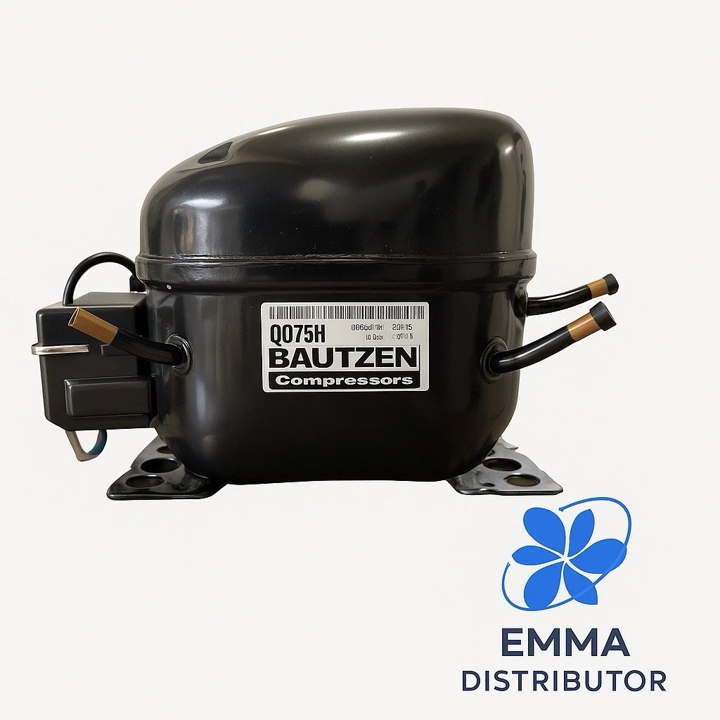 Bautzen Refrigeration Compressor 1/4HP 218 W 110V/1Ph/60Hz MLBP 3 Tubes