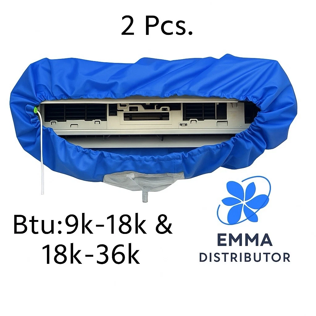 2PC MINI SPLIT UNIT CLEANING COVER,SIZE 9k-12k-18k and 18k-24k-36k BTU,PIPE 2.7M