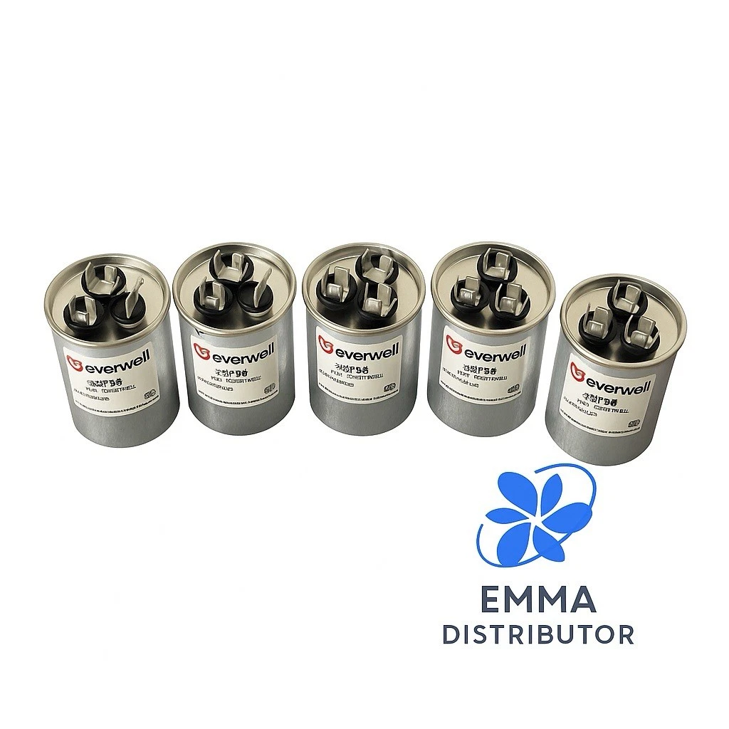 40+5 uf / MFD 370VAC VOLTS MULTI-PURPOSE RUN CAPACITOR, 50/60Hz 5 PCS.