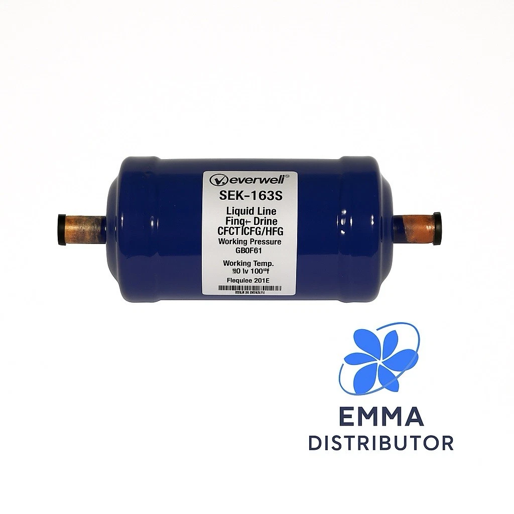 LIQUID LINE FILTER DRIER FOR CFC/HCF/HFC INLET 3/8",OUTLET 3/8" ODF, MWP:680PSI