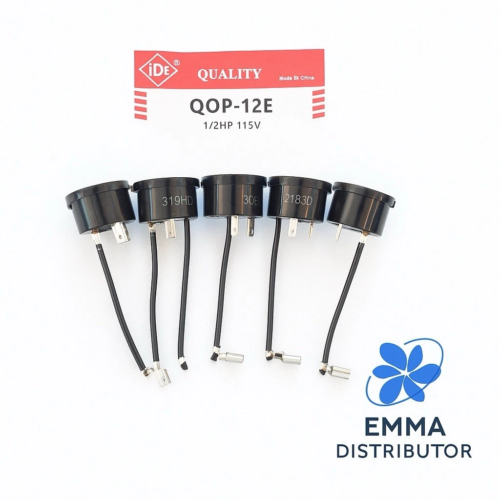 5Pcs Universal 1/2Hp, AC,Refrigeration,Heating,Electric Motor Overload Protector