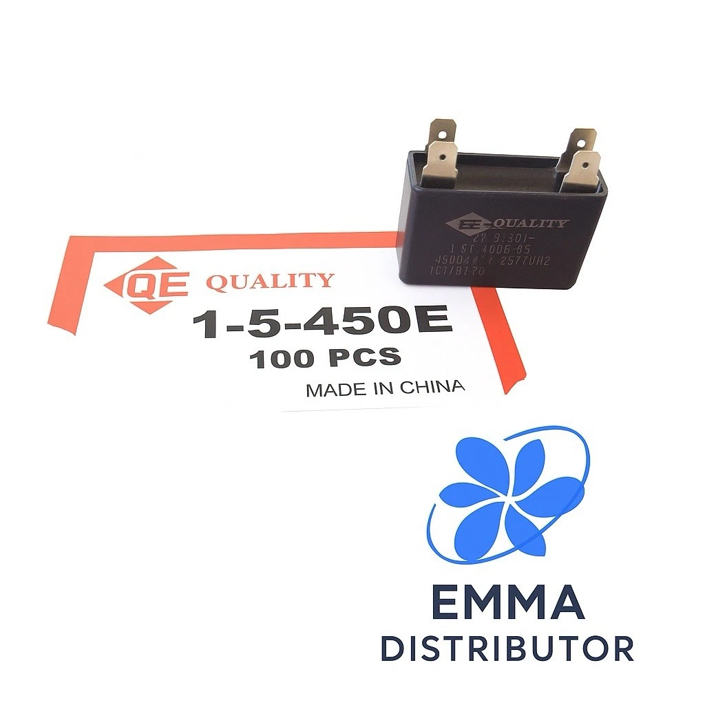 1.5 uf 450V 1.5 mfd 50/60HZ HVAC Mini-Split Replacement Capacitor 4 Terminal