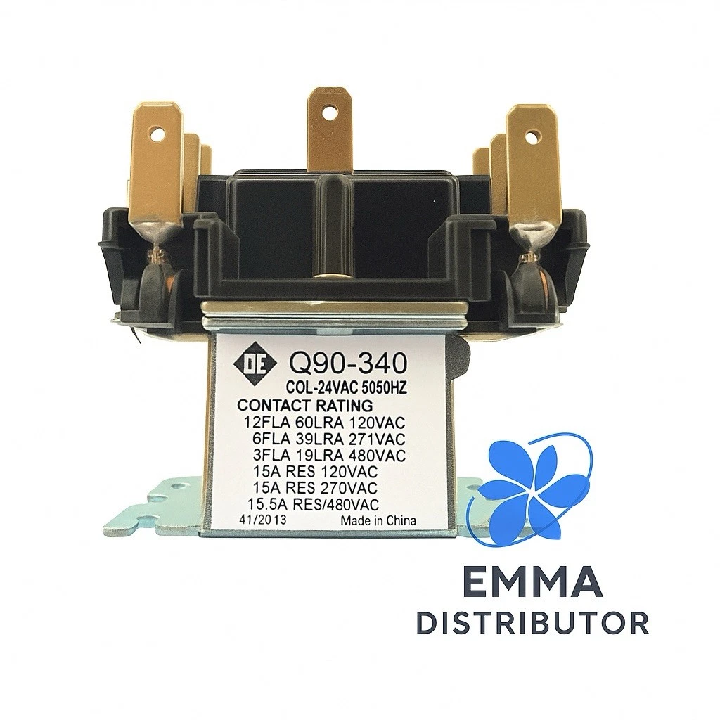 GENERAL PURPOSE RELAY 24VAC COIL 50/60 HZ A/C AIR-CONDITIONING FAN (Q90-340)