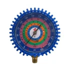 LOW-PRESSURE GAUGES FOR USE WITH DIFFERENT TYPES OF REFRIGERANTS.