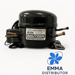 Bautzen Refrigeration Compressor 1/10HP 84W 110V/1Ph/60Hz MLBP 3 Tubes