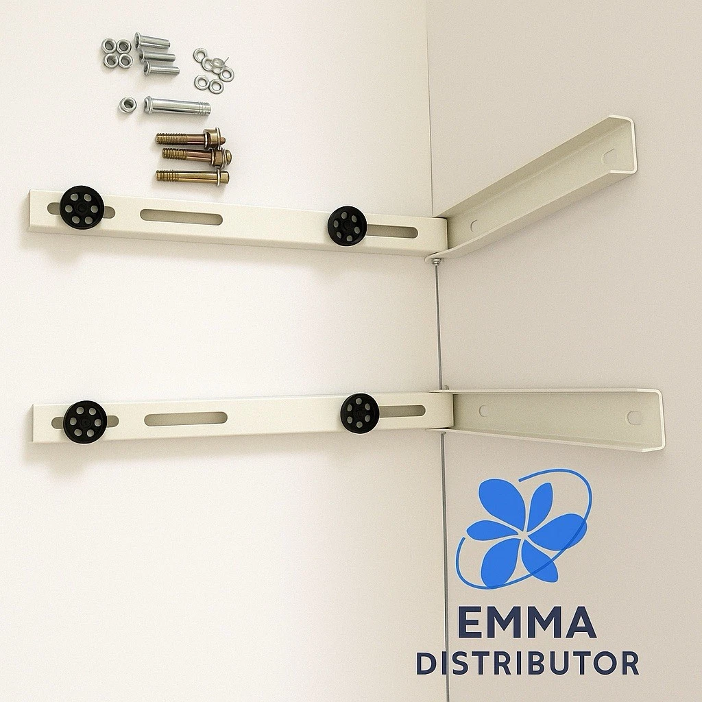 Wall Mounting Bracket for Mini Split Air Conditioners - 2 Piece - Up to 265 Lbs