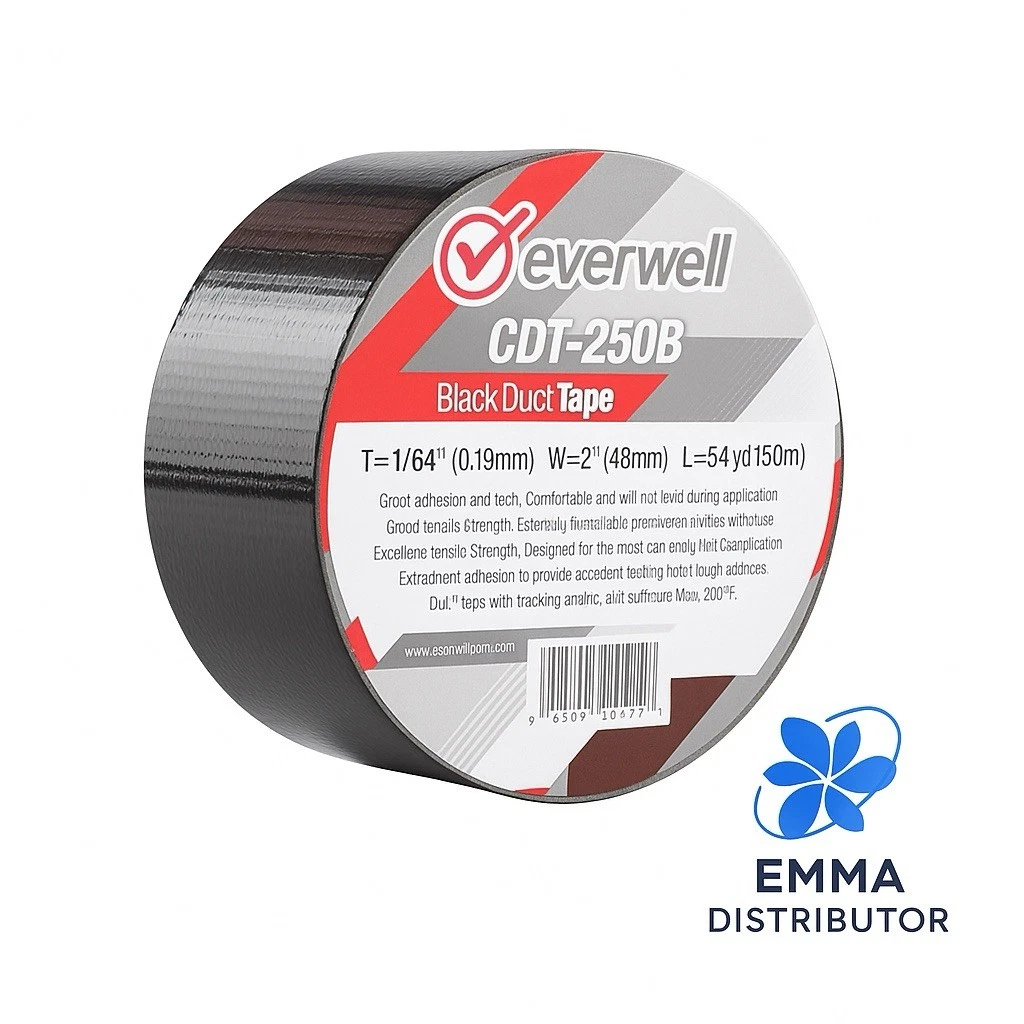 2xBlack Duct Tapes Heavy Duty, 2 Inches x 54 Yards Total,Demanding HVAC applicat