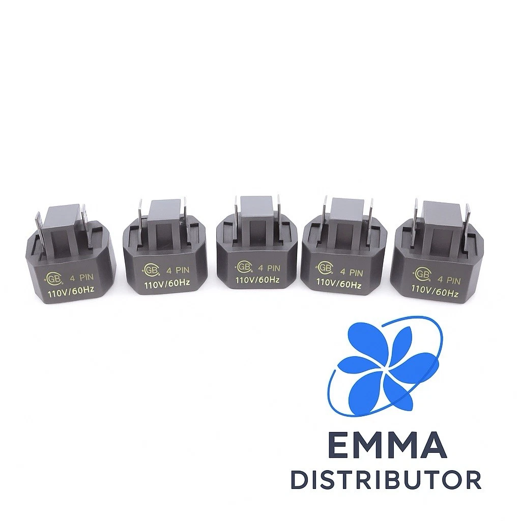 5 Pcs 4Pin Universal Refrigerator Compressor PTC Start Relay,HP 1/10-1/3 110V