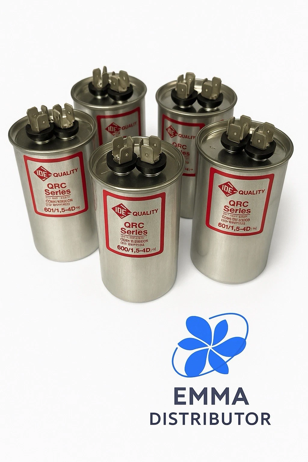 Dual Voltage QRC Series Run Capacitors 60/15uf +/-5% SH 370V&440V 50/60Hz-5Pc