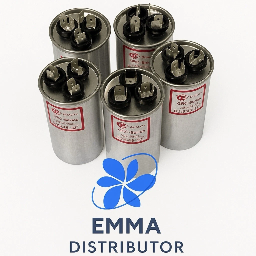 Dual Voltage QRC Series Run Capacitors 60/10uf +/-5% SH 370V&440V 50/60Hz-5Pc